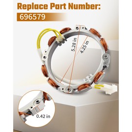 696579 Charging Coil and Alternator Stator Assembly Replacement Fit for Briggs/Stratton V-Twin 16HP 18HP 20HP 21HP 23HP 305447 356447 385447 543277 613277 Engines