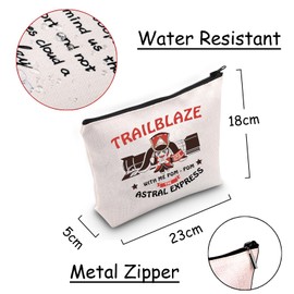 Generic Cartoon Pompom Inspired Gift Pom Pom Themed Cosmetic Bag Honkai Star Tail Gift Anime Game Makeup Bag RPG Game Lover Gift