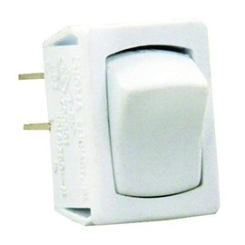 JR Products 13645 White SPST Mini On/Off Switch
