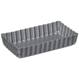 Tiger Crown 5166 Tart Shape, Gray, 2.0 x 3.9 x 0.7 inches (50 x 100 x 19 mm), Al-Tart Rectangle, Aluminum, Fluorine 2 Coat, Removed Bottom