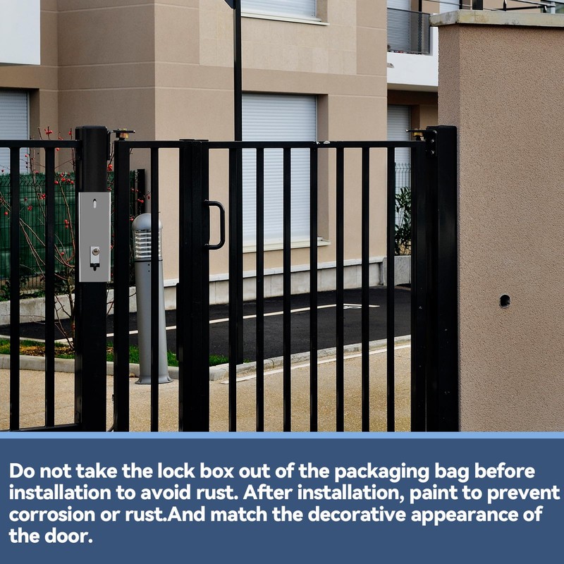 GB2020 Gate Lock Box for Double Keypad Mechanical Combination Lock,Steel