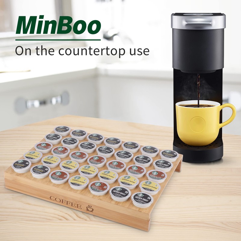 MinBoo BamBoo k cup holder Drawer or Countertop k cup