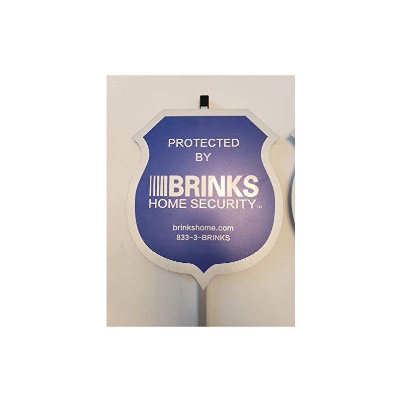2 New Brinks Security Yard Signs Blue