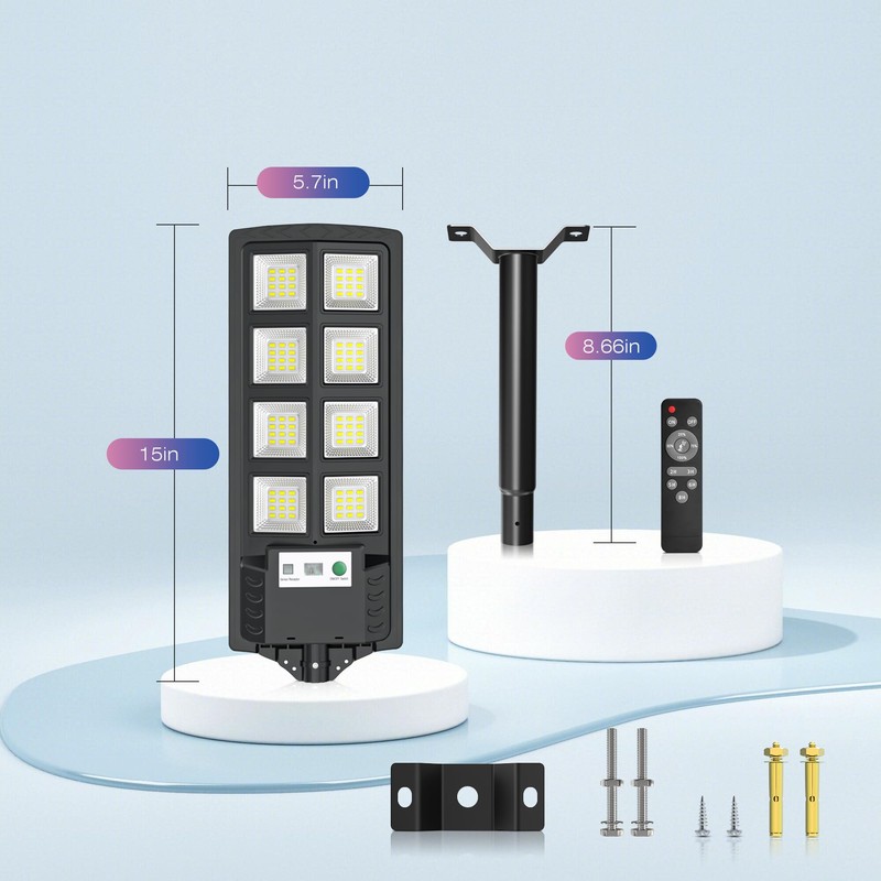 WYWNA Solar Lights Outdoor, 6000K LED Solar Lights Outdoor Waterproof,