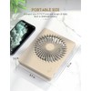 Zuvas Desk Fan Battery Operated Fan Rechargeable 180°Tilt Folding Personal