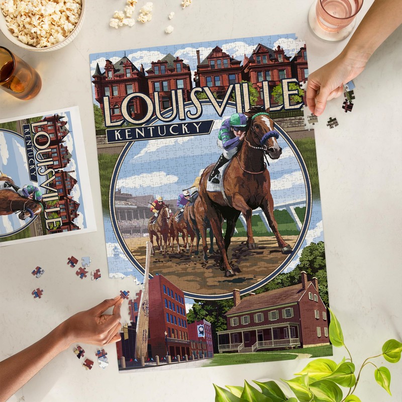 Lantern Press Louisville, Kentucky, Montage Scenes 1000 Piece Jigsaw Puzzle