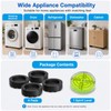 4 Pcs Washing Machine Anti-Vibration Pads with Spirit Level, 62