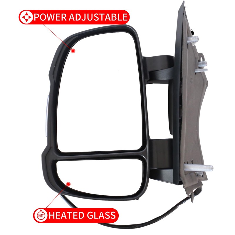 Marretoo Left Driver Side Mirror replacement for 2014-2025 Promaster 1500