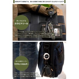 ROOT CO. GRAVITY MAG REEL LITE Carabiner Reel with Built-in Magnet (Yellow/Gloss)