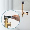 Black Tubular Tub Drain Kit 1-1/2" Brass Pipe with Tip-Toe