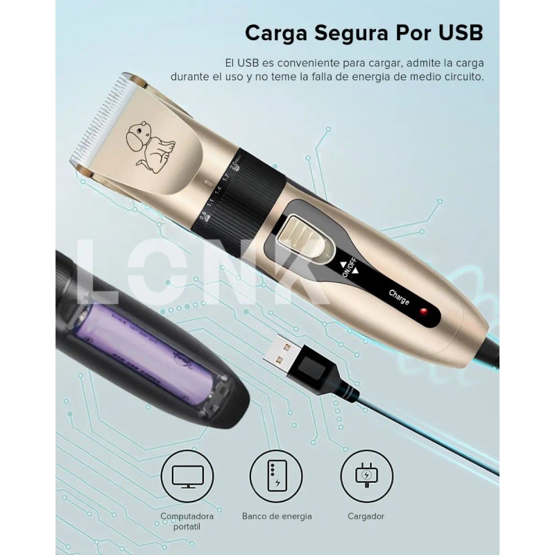 Máquina Rasuradora Cortadora Pelo Para Perros Y Gatos Lonk