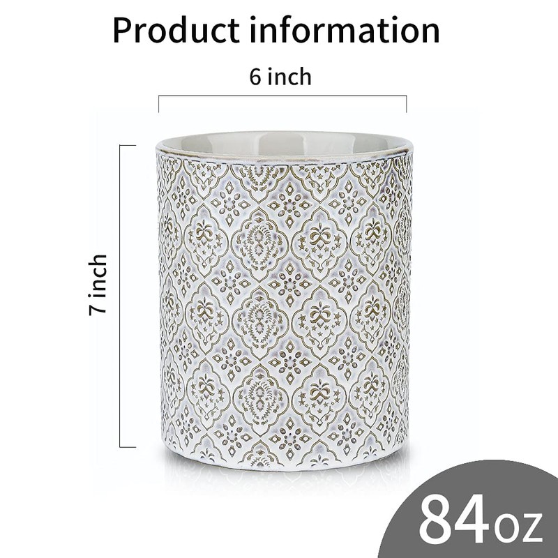 KOOV Kitchen Utensil Holder, Large Utensil Holders for Countertop, 6