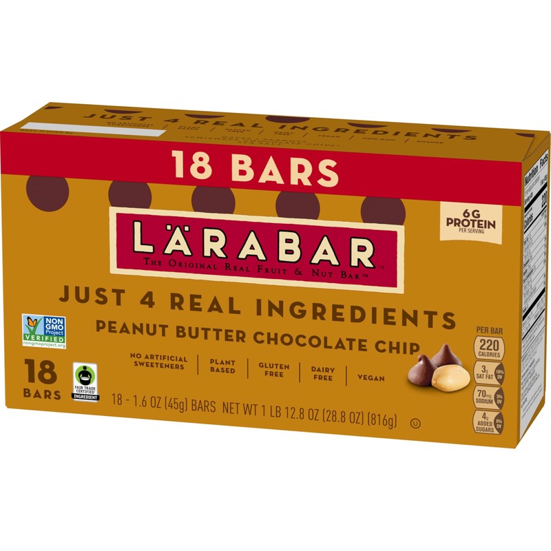 Larabar Peanut Butter Chocolate Chip, Fruit and Nut Bars, Gluten