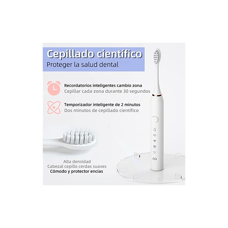 Juego de 2 Cepillos de Dientes Electrico, Cepillos de Dientes