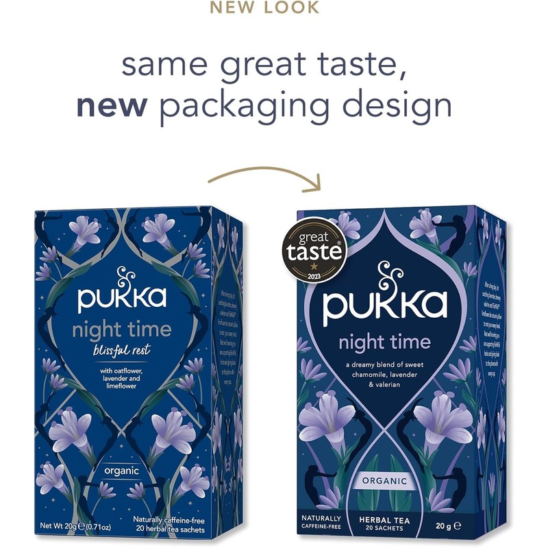 Pukka Herbs Night Time Organic Herbal Tea - 40 Plant