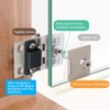 90 Degree Glass Door Pivot Hinge Kit Zinc Alloy Shower