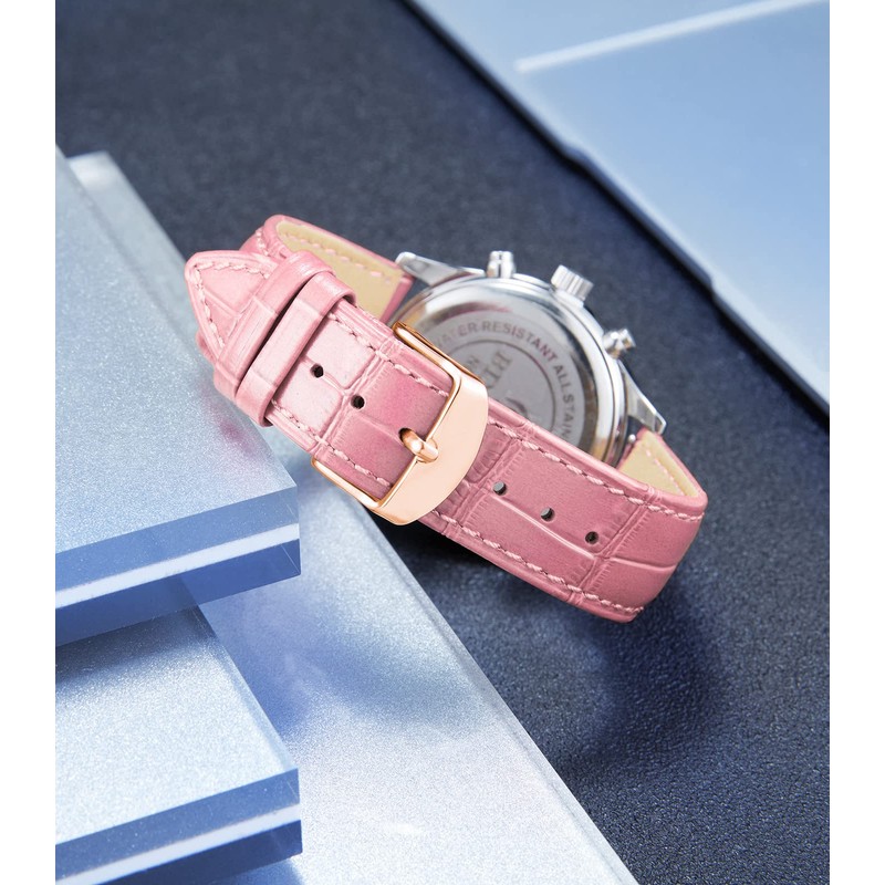 BINLUN Genuine calf leather replacement watch strap leather multicolour gift