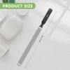 BALUCA Professional Stainless Steel Long Nail File for Thick Nails,