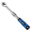 HOYETO 1/4" Extendable Ratchet Wrench, 72-Tooth Telescopic for Auto Repair