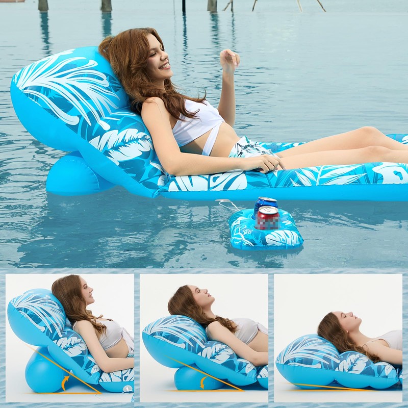 Jasonwell Inflatable Pool Float Adult - Pool Floaties Lounger Floats