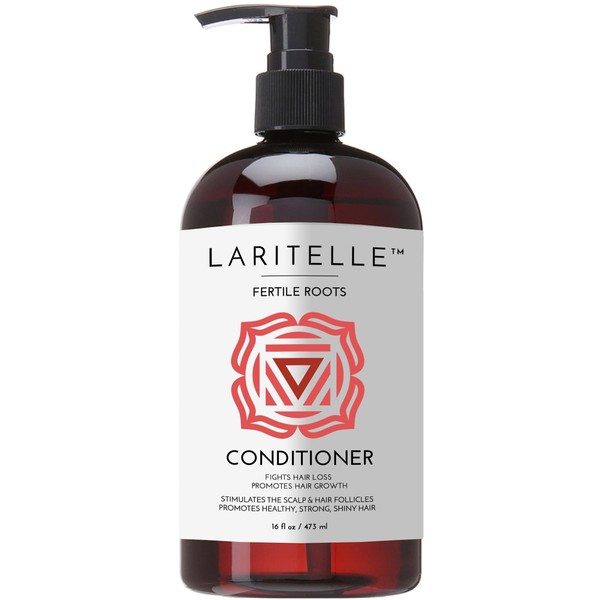 Laritelle Organic Anti-Thinning Conditioner | Fortifying, Strengthening & Rejuvenating | Prevents Hair Loss and Shedding, Promotes New Hair Growth | Ayurvedic Herbs, Lavender, Ginger, Rosemary