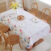 Romcade Easter Tablecloth 4.92 * 5.90ft Rectangular Table Cloth Cute