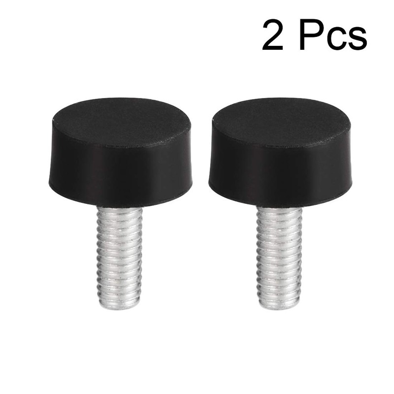 sourcing map M6 Rubber Vibration Shock Absorption Threaded Stud Bolts