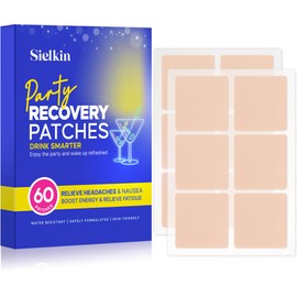 Sielkin Party Recovery Patch - 60 Pack - Party Patches with Waterproof & Skin-Friendly, Use Before Drinking