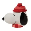 Enesco Peanuts Ceramics Snoopy Face Sculpted Canister Cookie Jar, 10.24