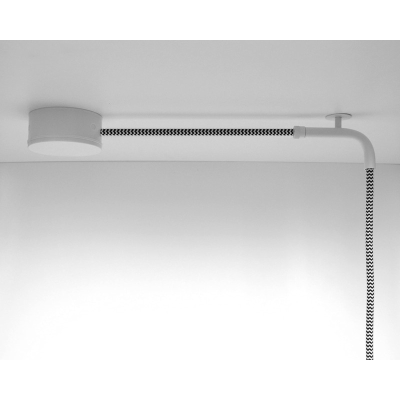 Cable Holder Lamp White Metal | Tight Cable - No