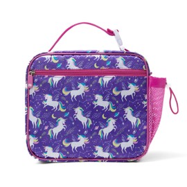 AOTM Insulated Lunch Bag Children, Cute Small Cooler Bag for Boys Girls, Portable Waterproof Lunch Bag Bag, Thermal Lunch Bag for School/Picnic (Starry Night - Unicorn)