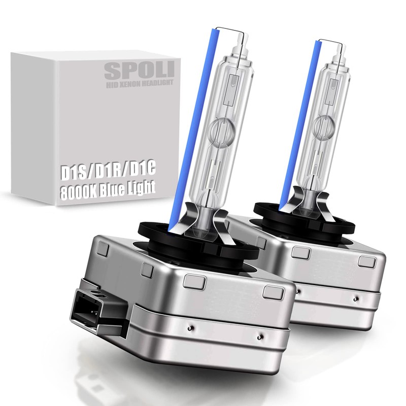 SPOLI Xenon Bulb HID D1S, 8000K Blue Car Headlight Bulb