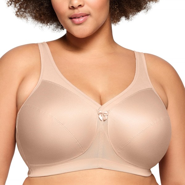 Glamorise Women's Plus Size MagicLift Active Support Bra Wirefree #1005,