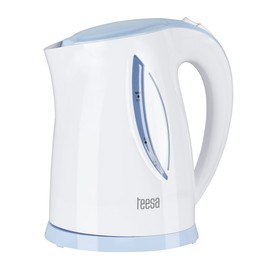 Teesa TSA1010 Cordless Kettle, 1.7 Litre, White/Blue