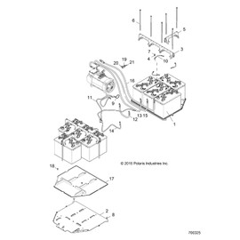 Polaris Battery Cable, Genuine OEM Part 4012513, Qty 1