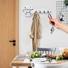Yoowan Key Holder for Wall,4 Hook Welcome Home Wooden Key