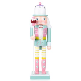 BESPORTBLE Christmas Nutcrackers Figure, Wooden Nutcracker Ornament for Home Desktop Party Nutcracker Soldier Decoration