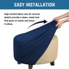 DKSLIPGO Ottoman Cover Stretch Ottoman Slipcover Round Ottoman Storage Cover