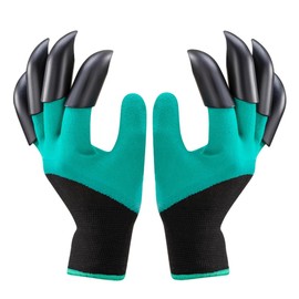PLAXIARY Claw Gardening Gloves with Claws for Digging Gardening Work Gloves Garden Gloves for Yard Work