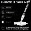 Pagather 3Pcs Chrome Paint Markers, Silver Permanent Mirror Liquid Chrome