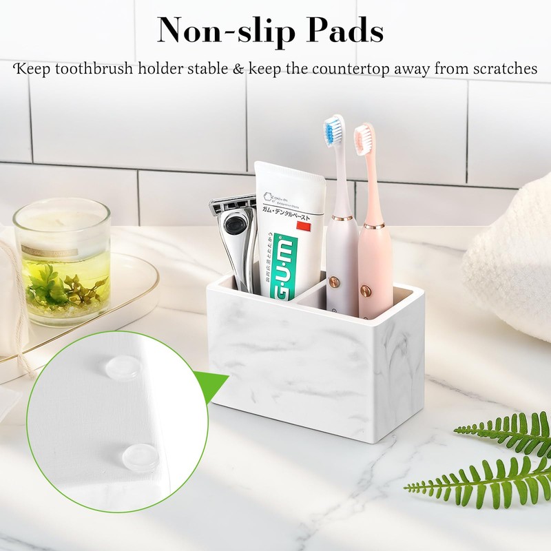 Luxspire Toothbrush Holder, Fast Drying Tooth Brush Holder for Bathroom,