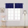DWCN 2 Packs Valances for Windows Solid Rod Pocket Kitchen