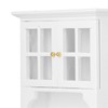 1:12 Dollhouse Cabinet Wooden Simulated Miniature Kitchen Furniture Decoration AccessoriesWhite