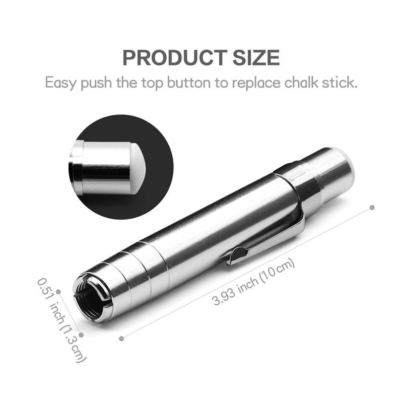 2 Packs Aluminum Alloy Chalks Holder, For Chalkboard Teacher'S Chalk