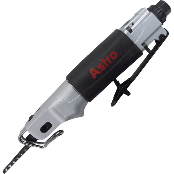 Astro Pneumatic Tool 930 Air Body Saber Saw with 5pc 24 Teeth per Inch Saw Blades, Black, Silver