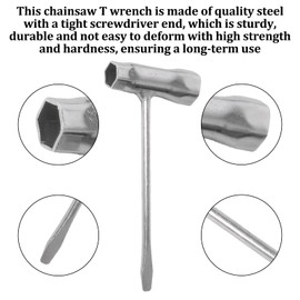 AOUZOVLI Pack of 4 Chainsaw Keys, 13 x 19 mm, One Word Chainsaw Accessories, Cross Chainsaw Wrench, for Chainsaw Mowers, Brush Cutters, Lawnmowers