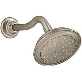 KOHLER K-72774-BV Artifacts Single-Function 2.0 Gpm Showerhead with Katalyst Spray, Less Showerarm and Flange, Vibrant Brushed Bronze