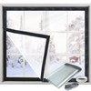 Window Insulation Kit for Winter Adjustable Plastic Insulated Window Cover