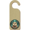 'Happy Barn Owl' 200mm x 72mm Door Hanger/Sign (DH00045815)
