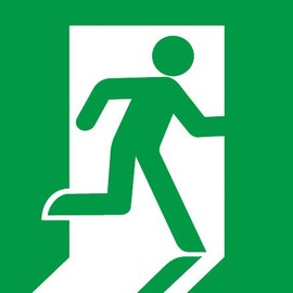 Toshiba Lighting & Technology ET-10701 LED Evacuation Exit Guide Light Display Panel, Class C High Brightness Evacuation Exit Display Board